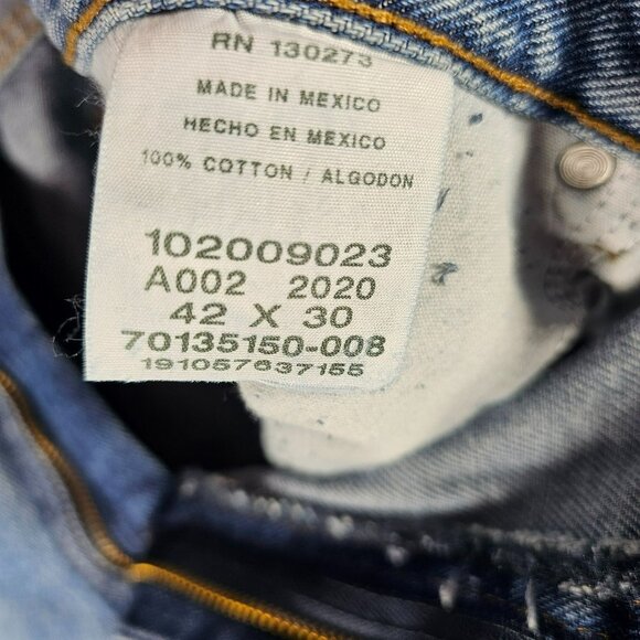 Lee NWT Regular Fit Straight Leg Jeans Men's Size 42x30 Medium Blue Denim - Picture 3 of 9